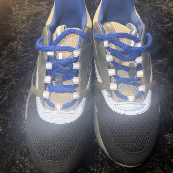 Dior Men's Athletic Sneakers in Black Blue Silver